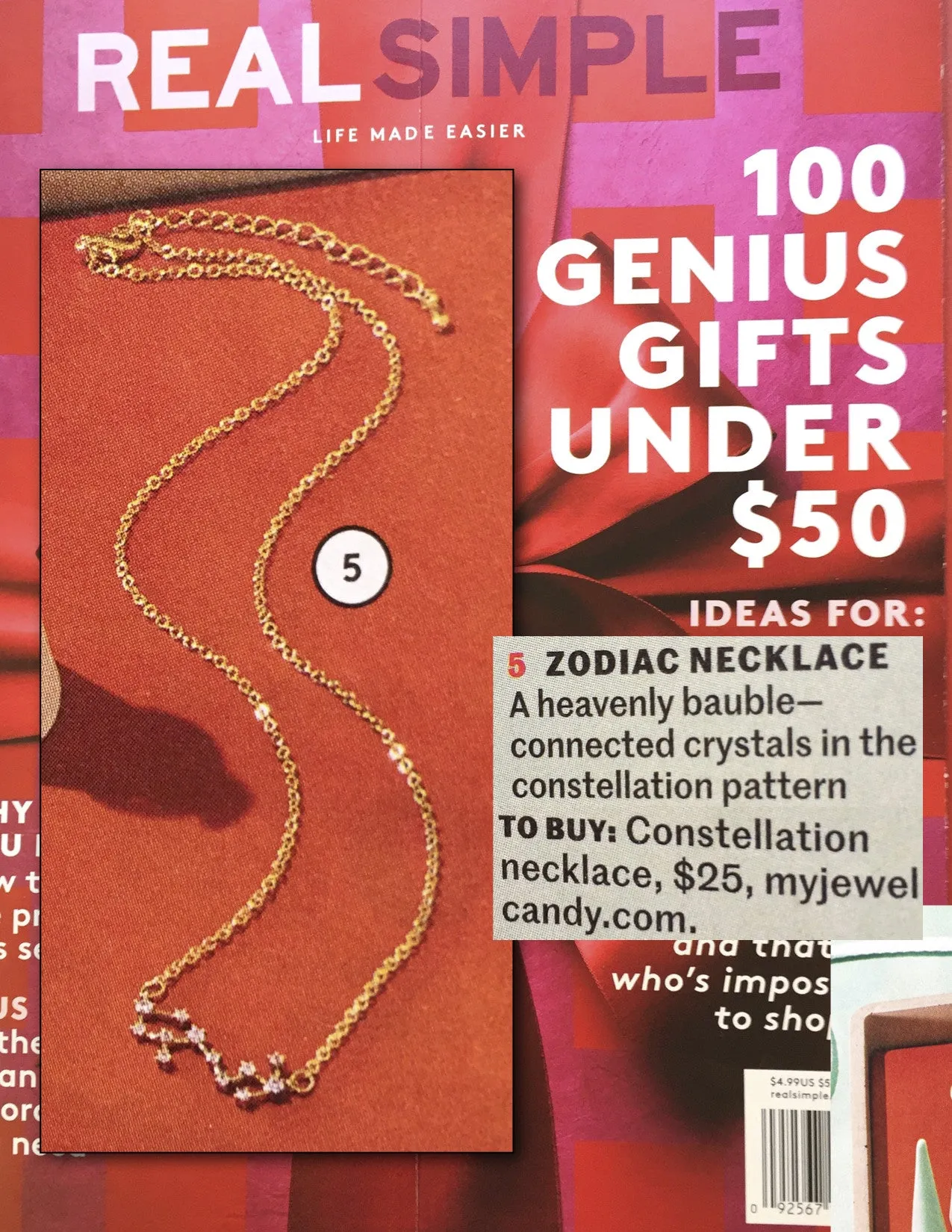 Gemini Constellation Zodiac Necklace - As seen in Real Simple, People Magazine & more