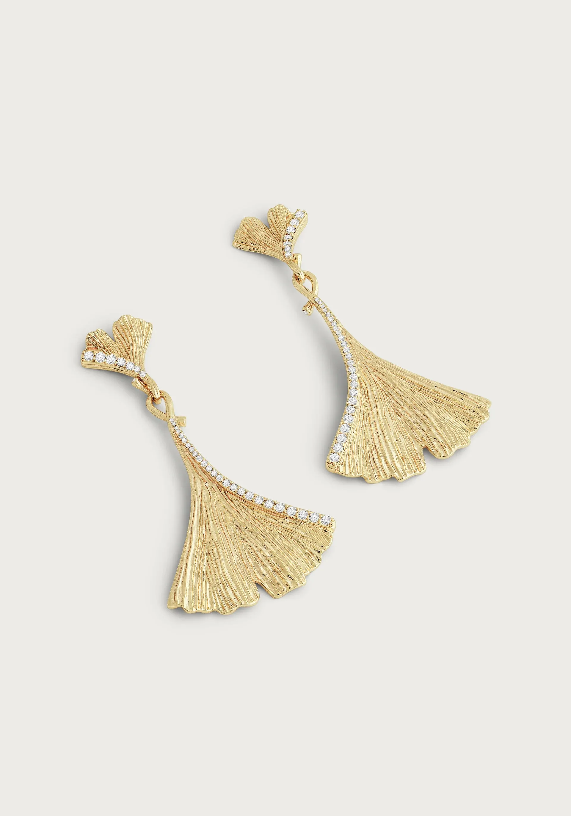 Ginkgo Large Drop Earrings