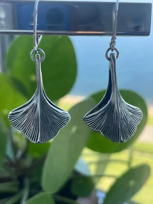 Ginkgo Small Earrings- Sterling