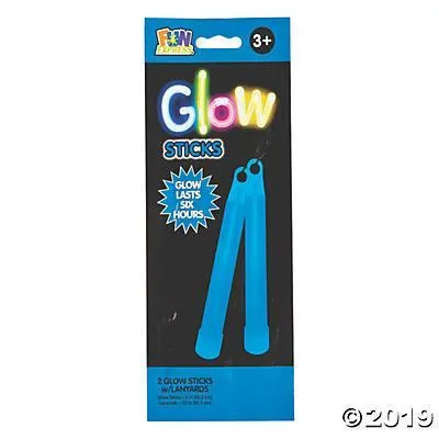 Glow Stick 2 Ct 4" Dark Blue