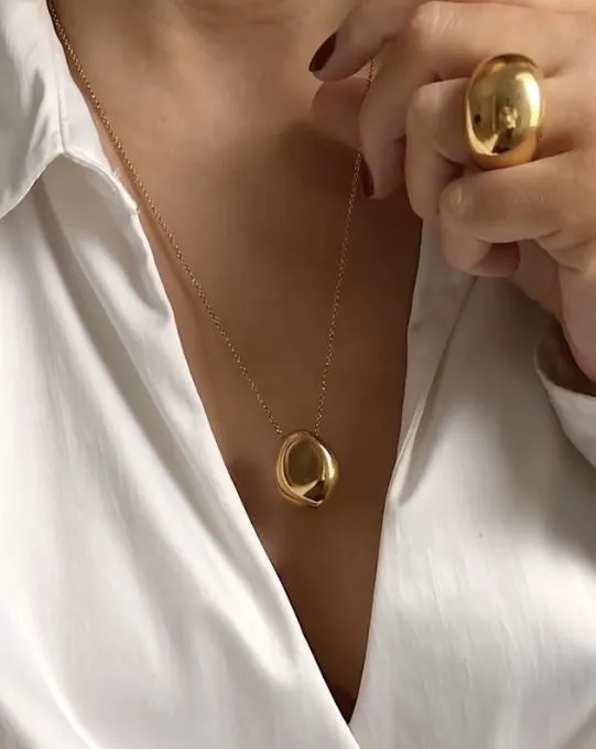 Gold Orb Necklace