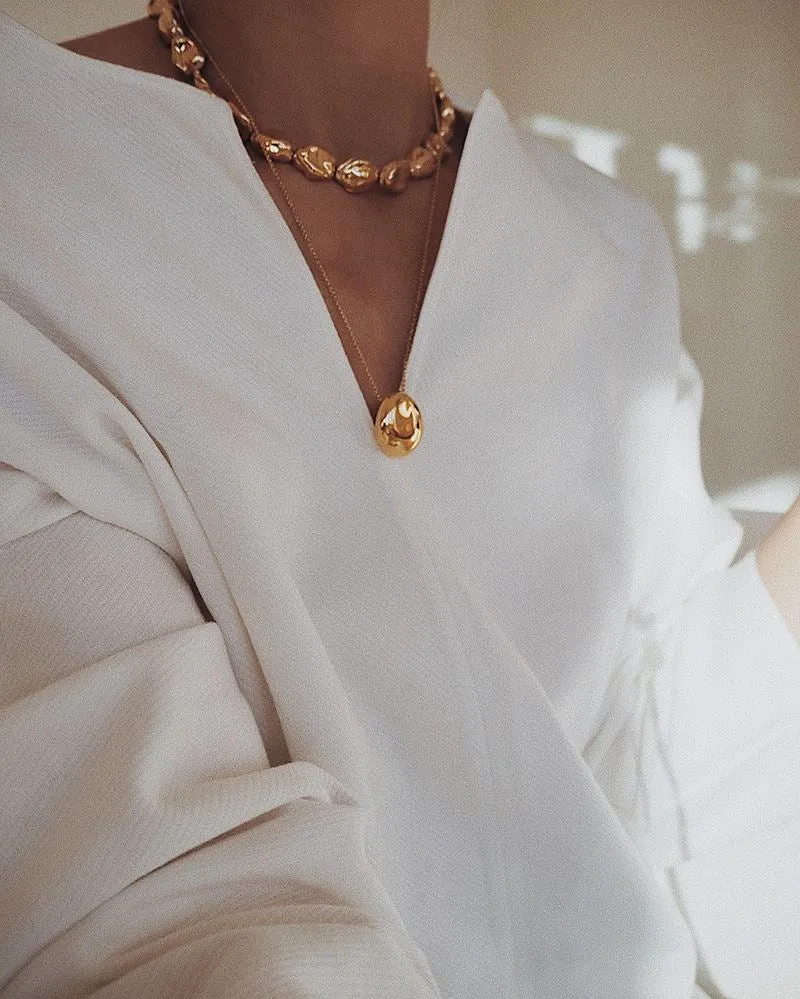 Gold Orb Necklace