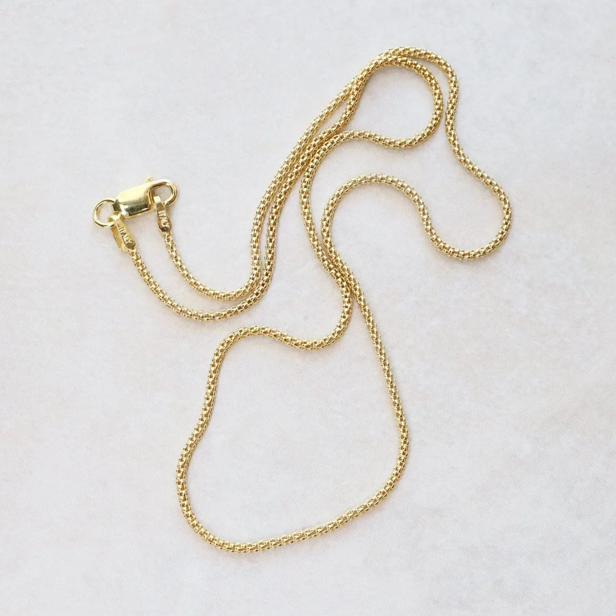 Gold Plated Sterling Silver Coreana Chain