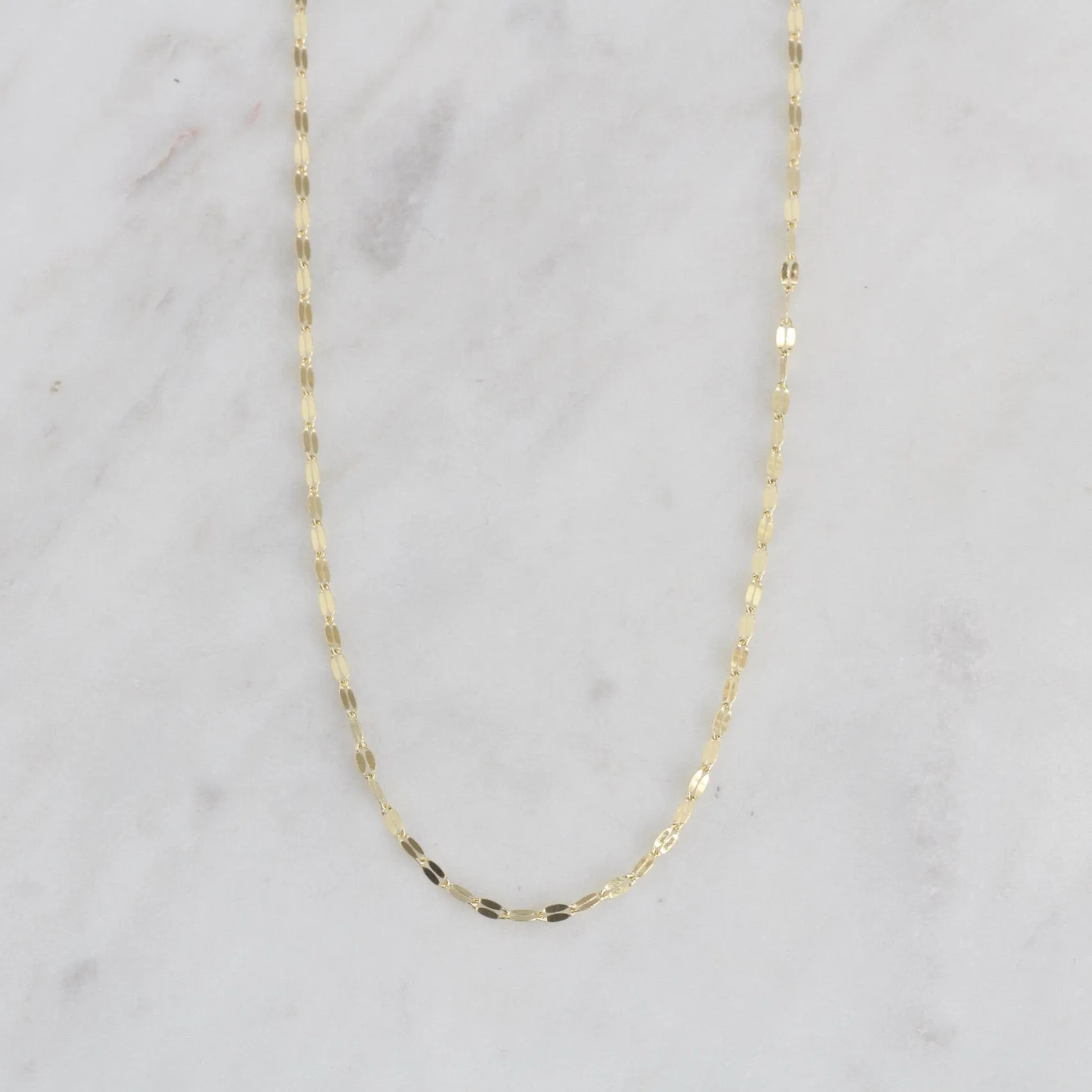 Gold Vermeil Tiny Link Necklace