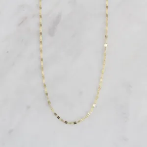 Gold Vermeil Tiny Link Necklace