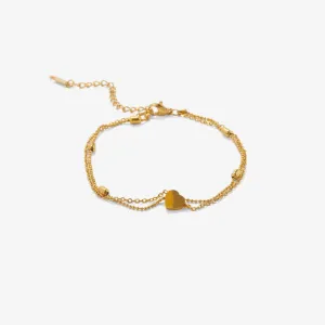 Heart Layered Anklet