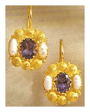 Jane Austen Iolite Earrings