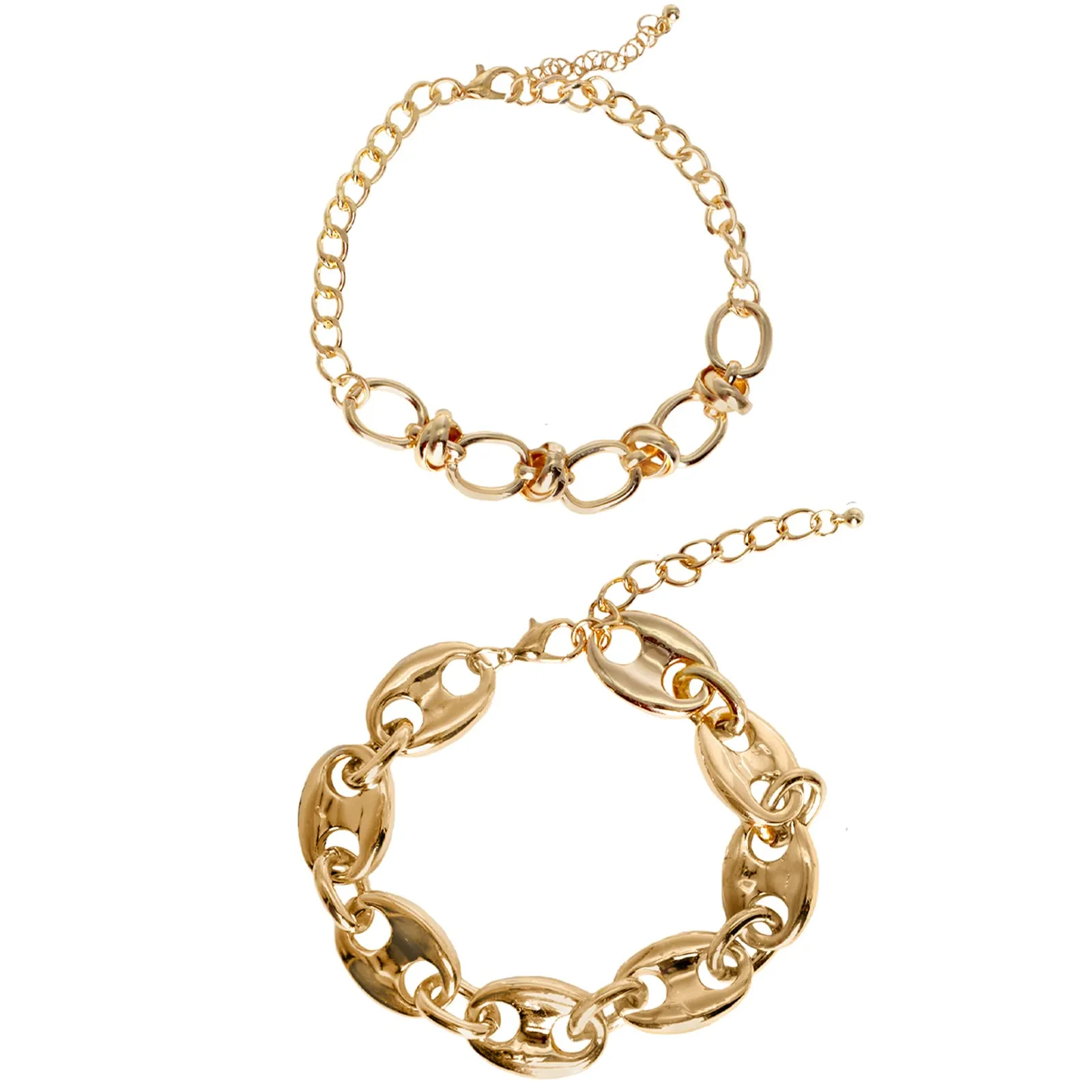 Joker & Witch Gold Glimmer Set of 4 Anklet for Women