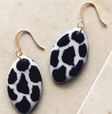 Kenyan Batik Bone Earrings *New Styles Added*