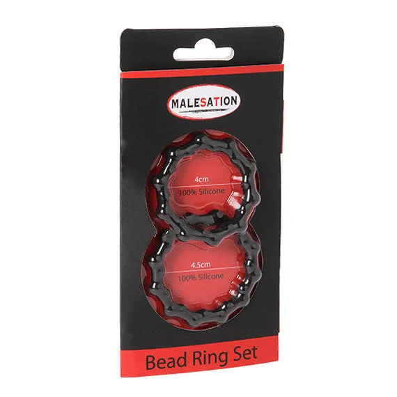 MALESATION BEAD RING SET