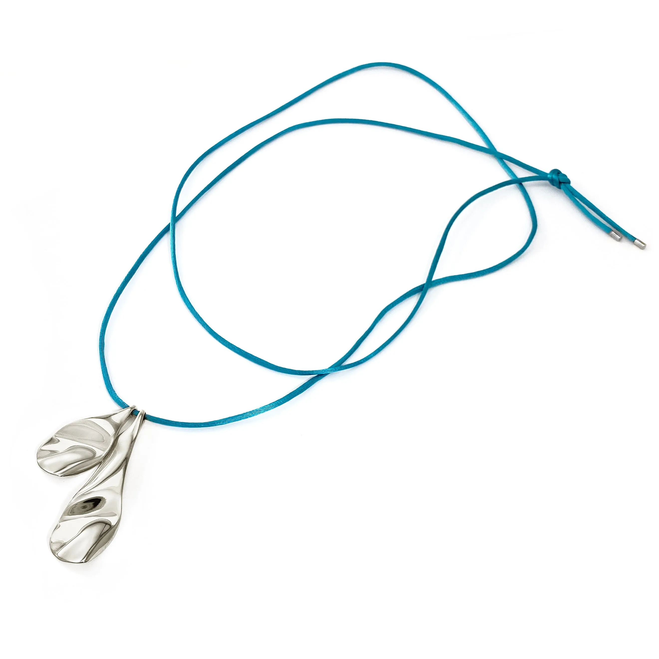 Margot Tie Necklace - Silver