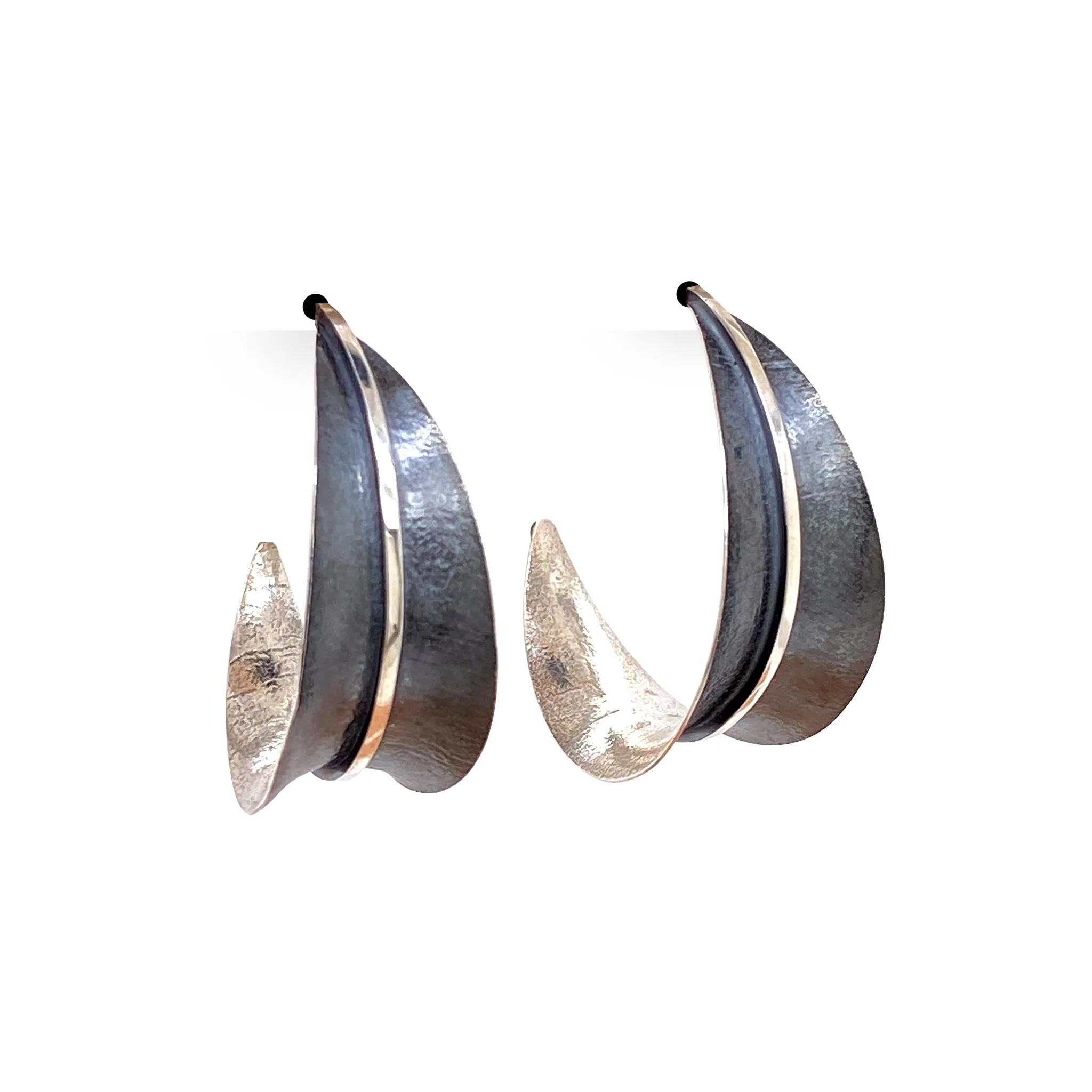 Medium Willow Leaf Post Earrings (E1782)