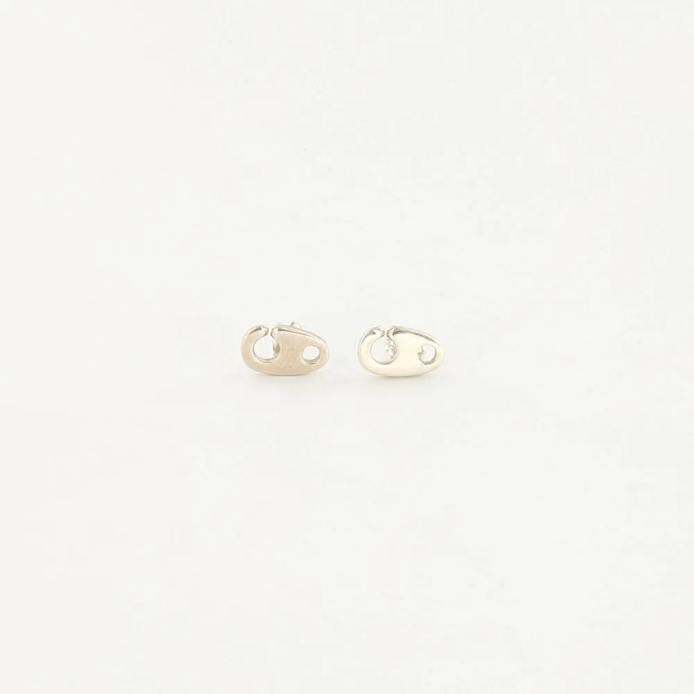 Mini Brummel Earrings in Sterling Silver