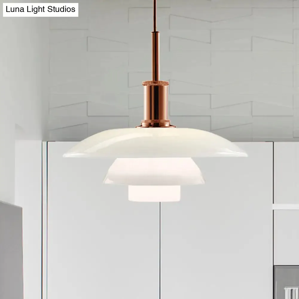 Modern Nordic Style 1-Head Hanging Pendant Lamp in Sleek Black/Silver