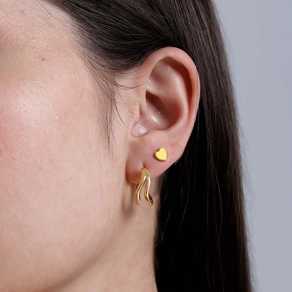 Molto Wave Hoop Earrings