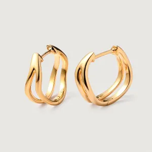 Molto Wave Hoop Earrings