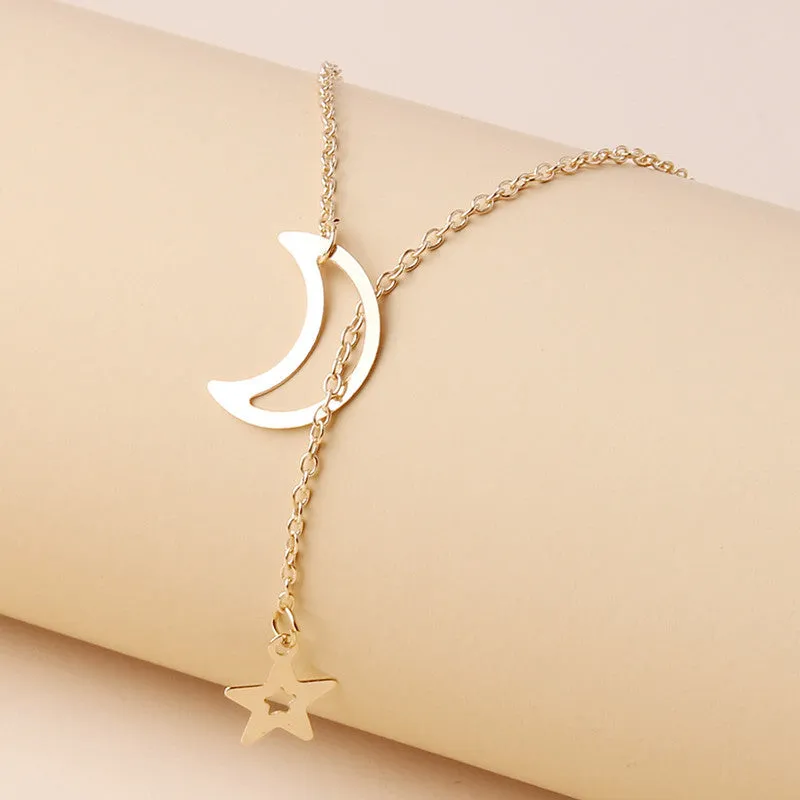 New Fashion Star Moon Cute Simple Necklace