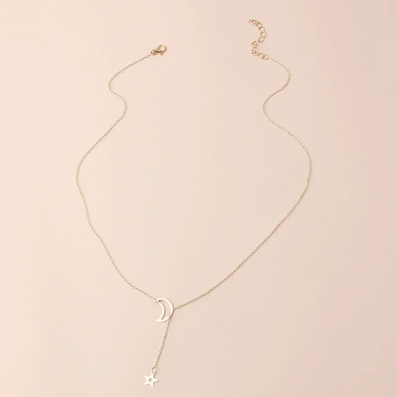 New Fashion Star Moon Cute Simple Necklace