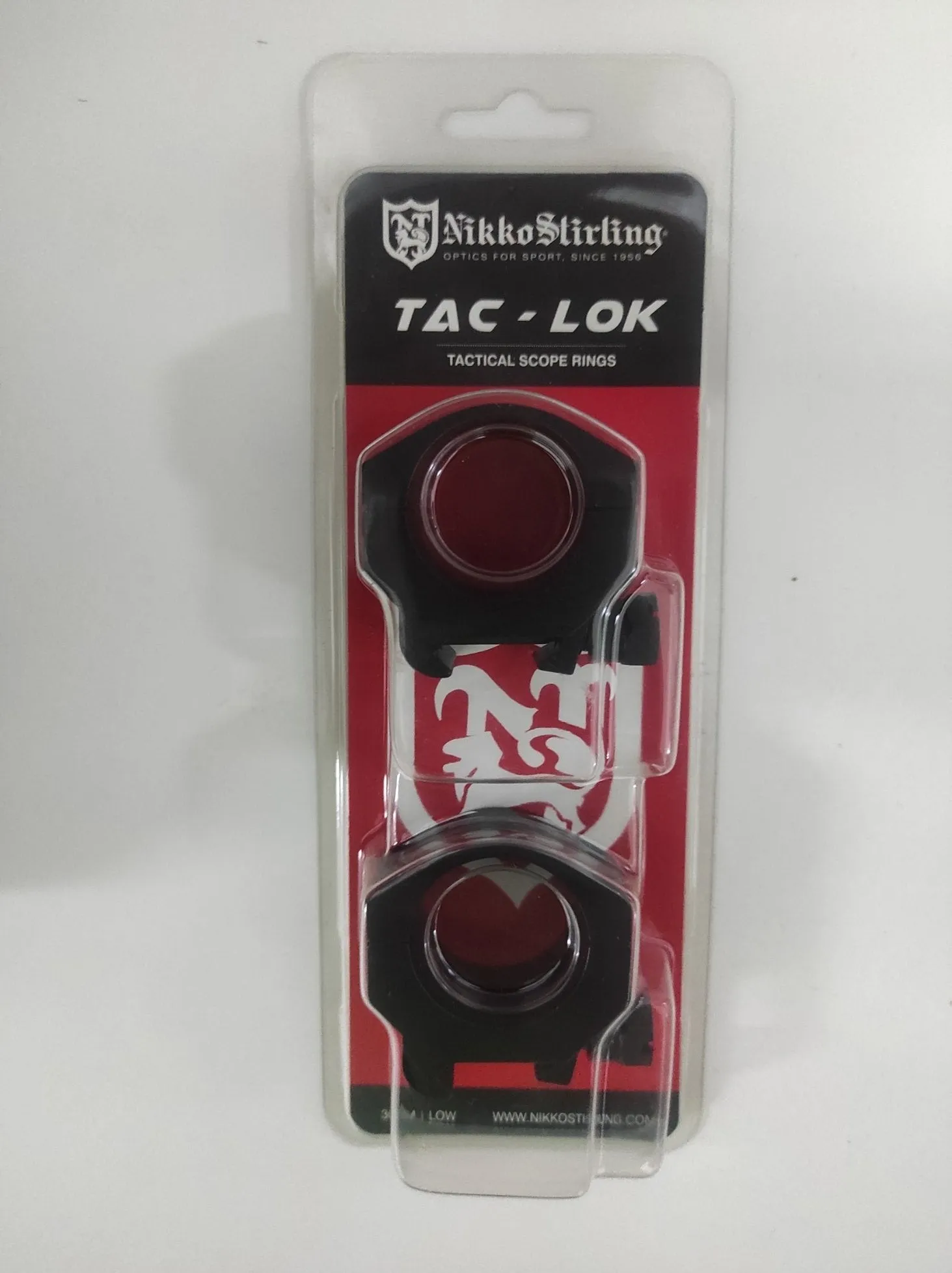 NIKKO STIRLING TAC-LOK RINGS, 30MM LOW PICATINNY