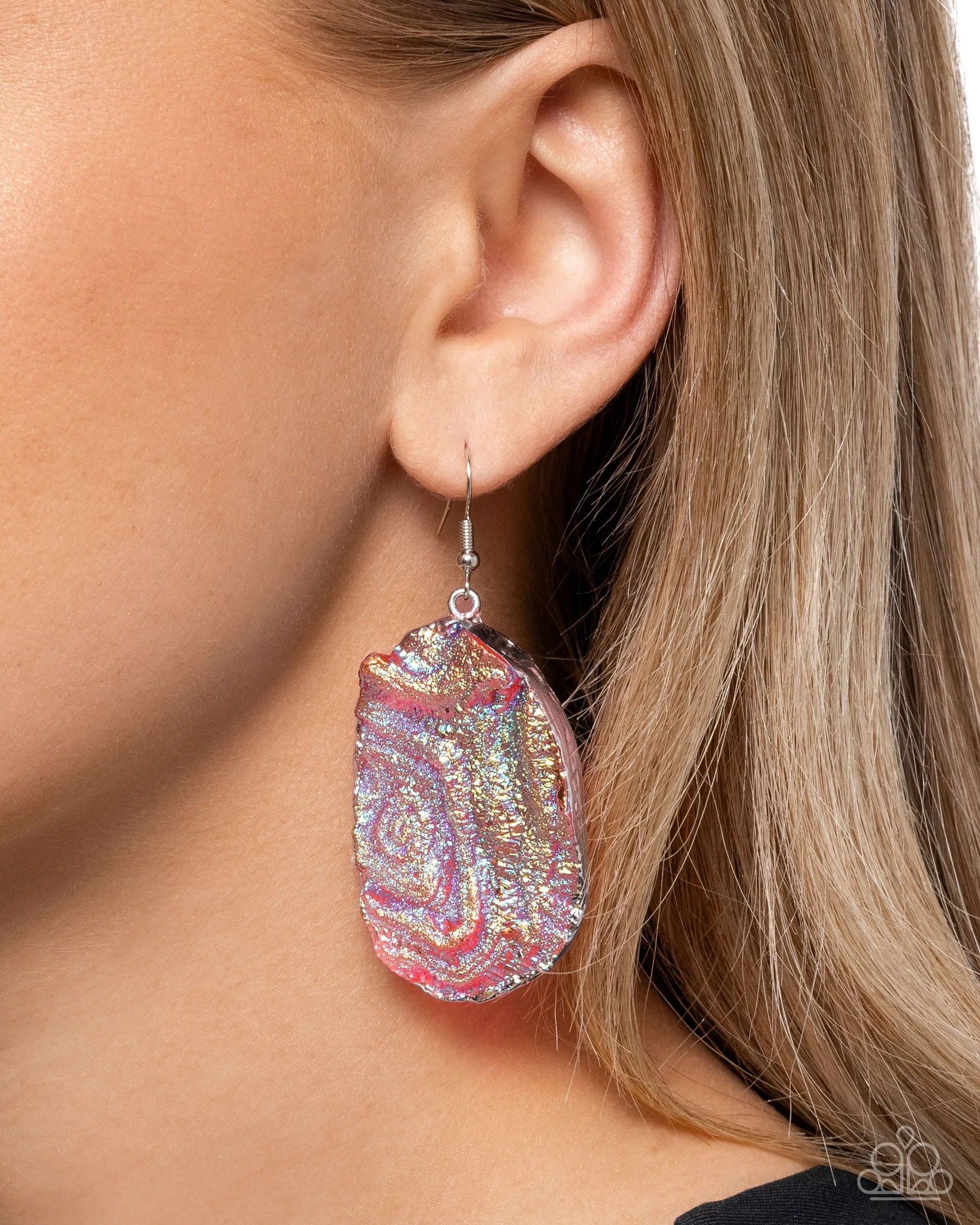 Open Door Jewelry - Artistic Avenue - Pink Earrings - Paparazzi Accessories