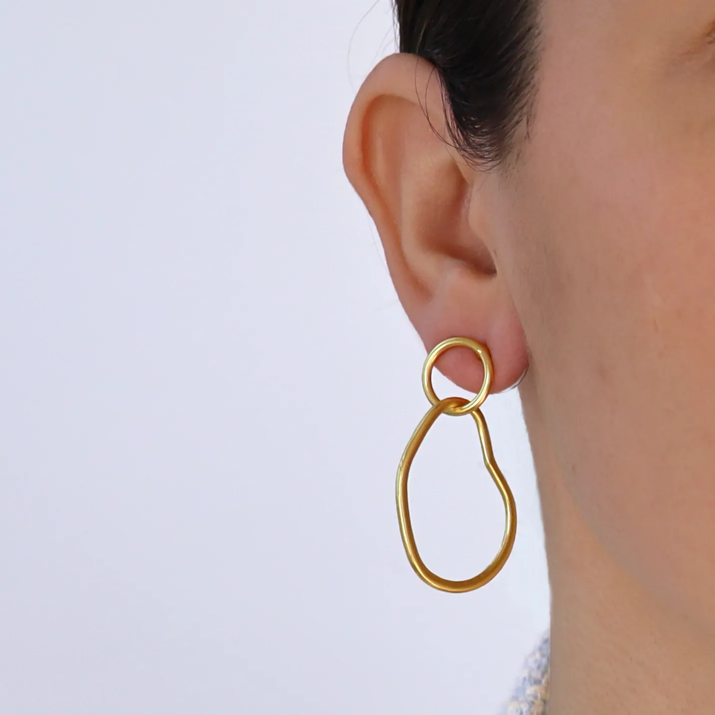 Organic Link Earrings