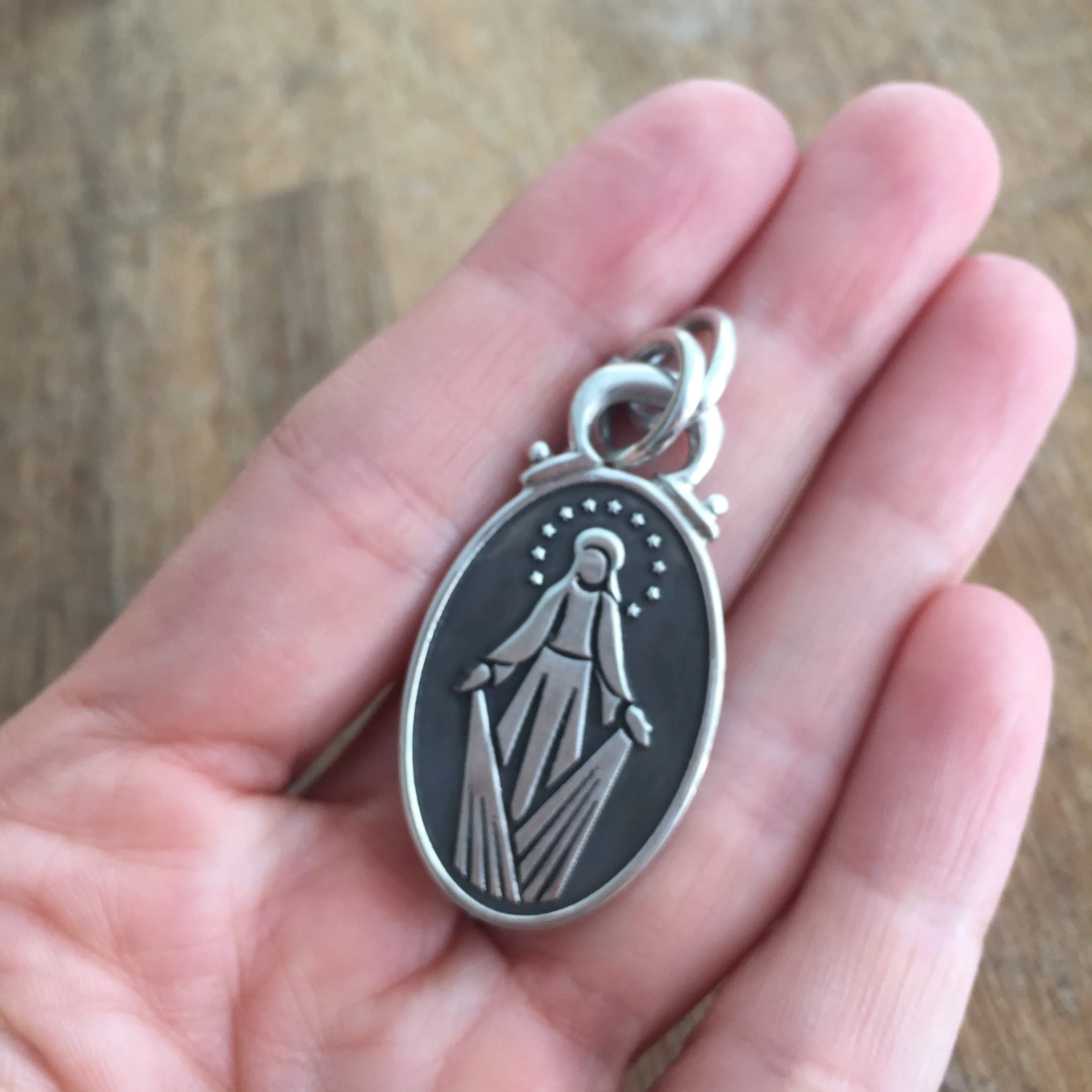 Oval Miraculous Medal Pendant