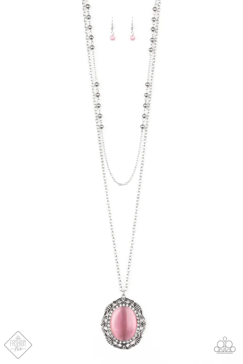 Paparazzi Necklace ~ Endlessly Enchanted - Pink