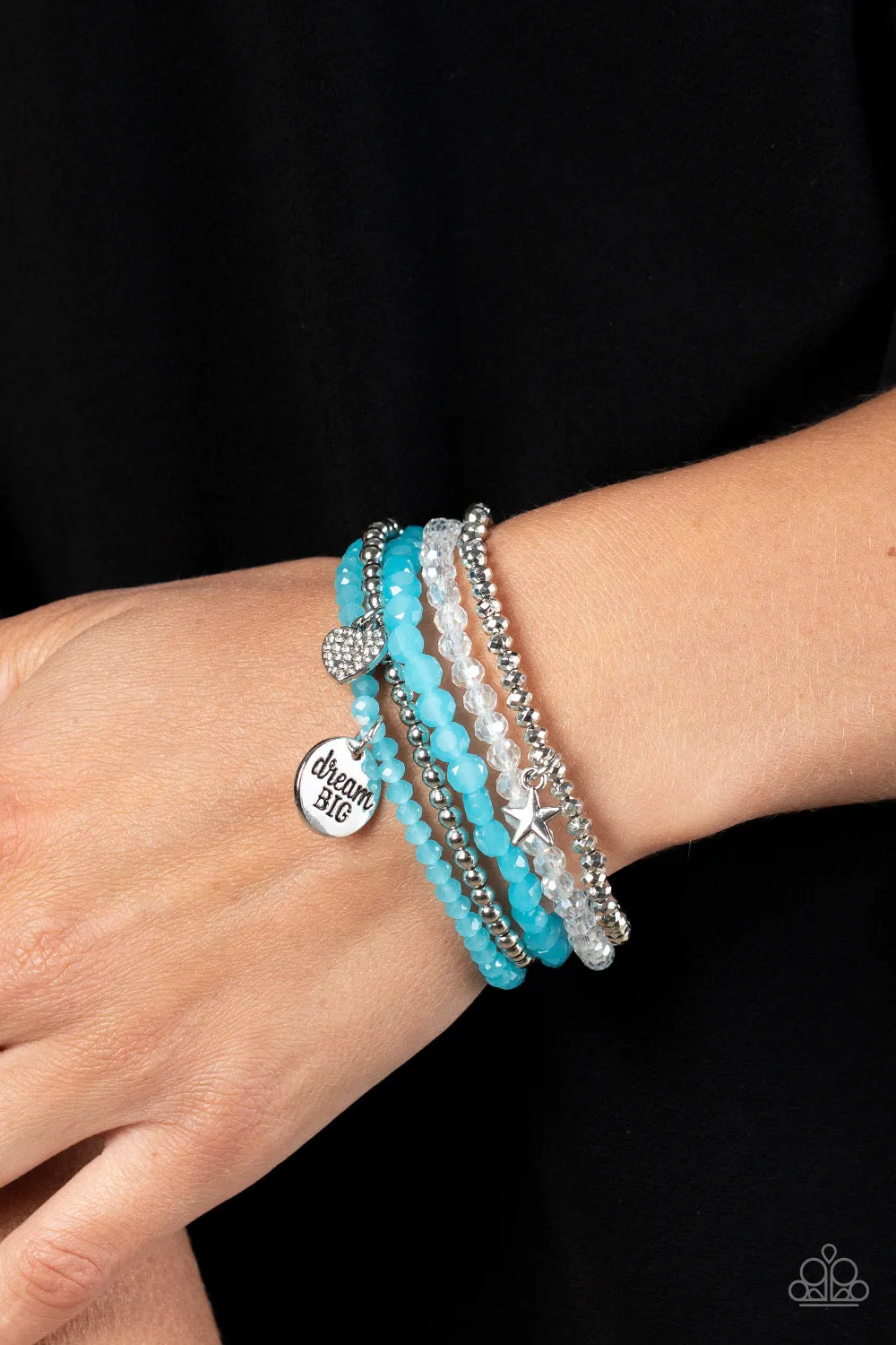 Paparazzi Teenage DREAMER - Blue Charm Bracelet