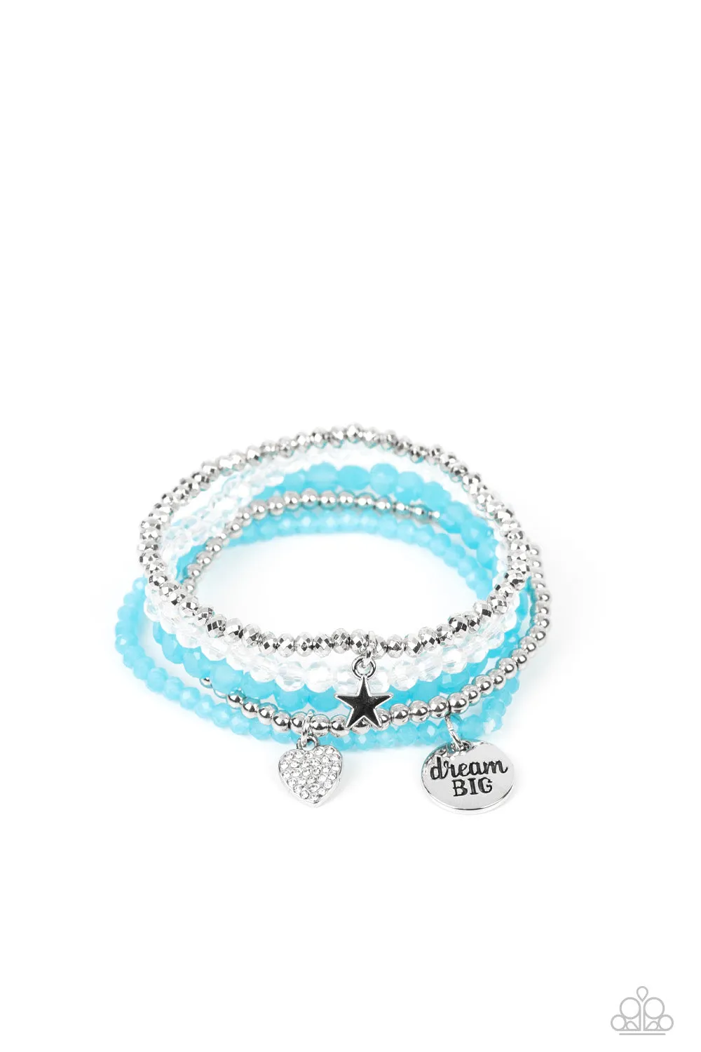 Paparazzi Teenage DREAMER - Blue Charm Bracelet