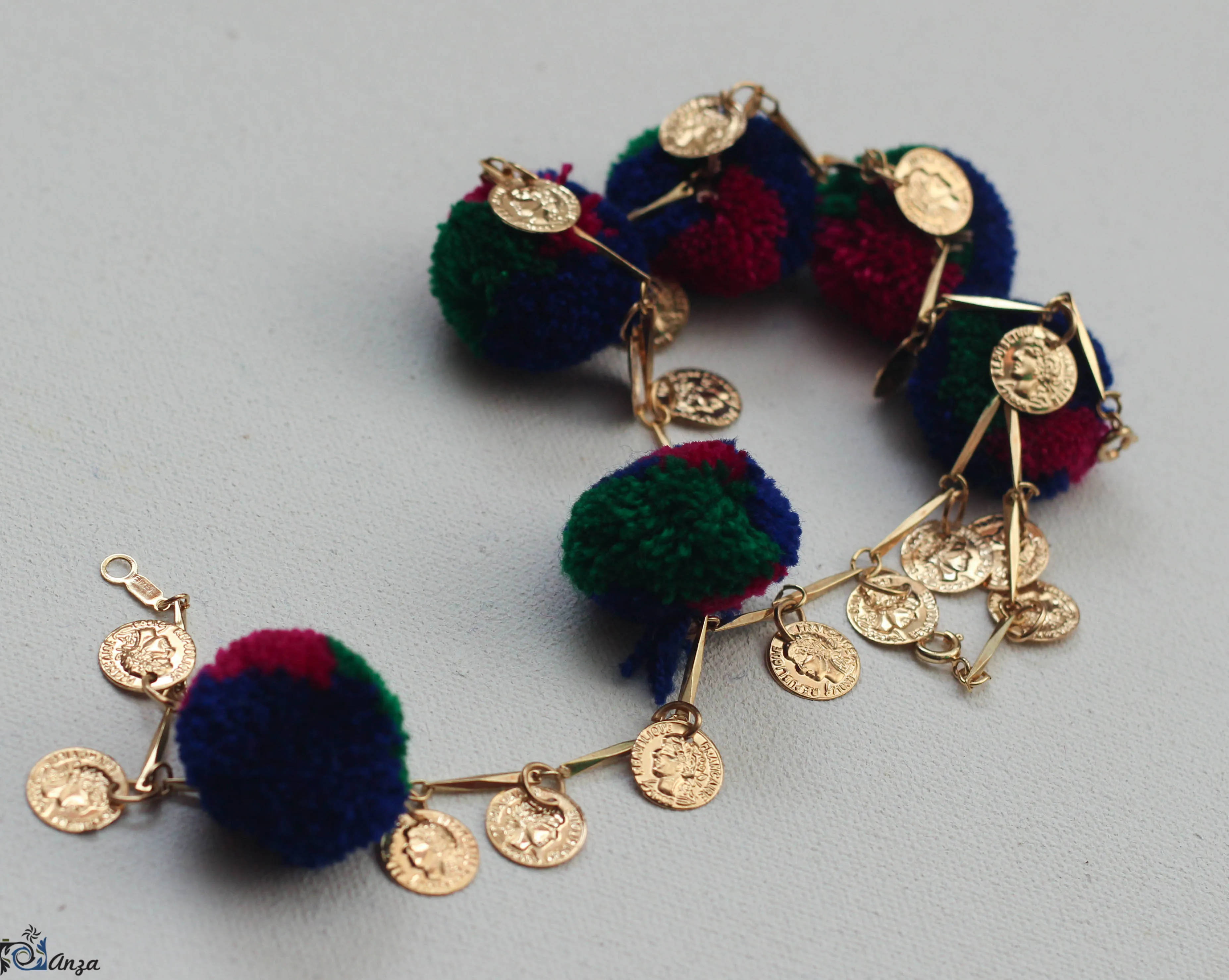 Pom Pom Anklet