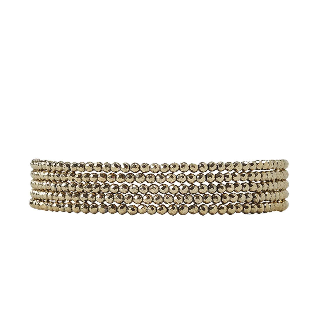 Pyrite Wrap Bracelet