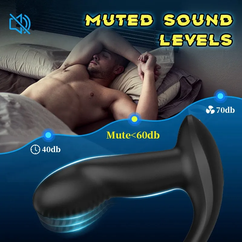 Remote Control 9 Vibrating & Wiggling Prostate Massager Anal Toy