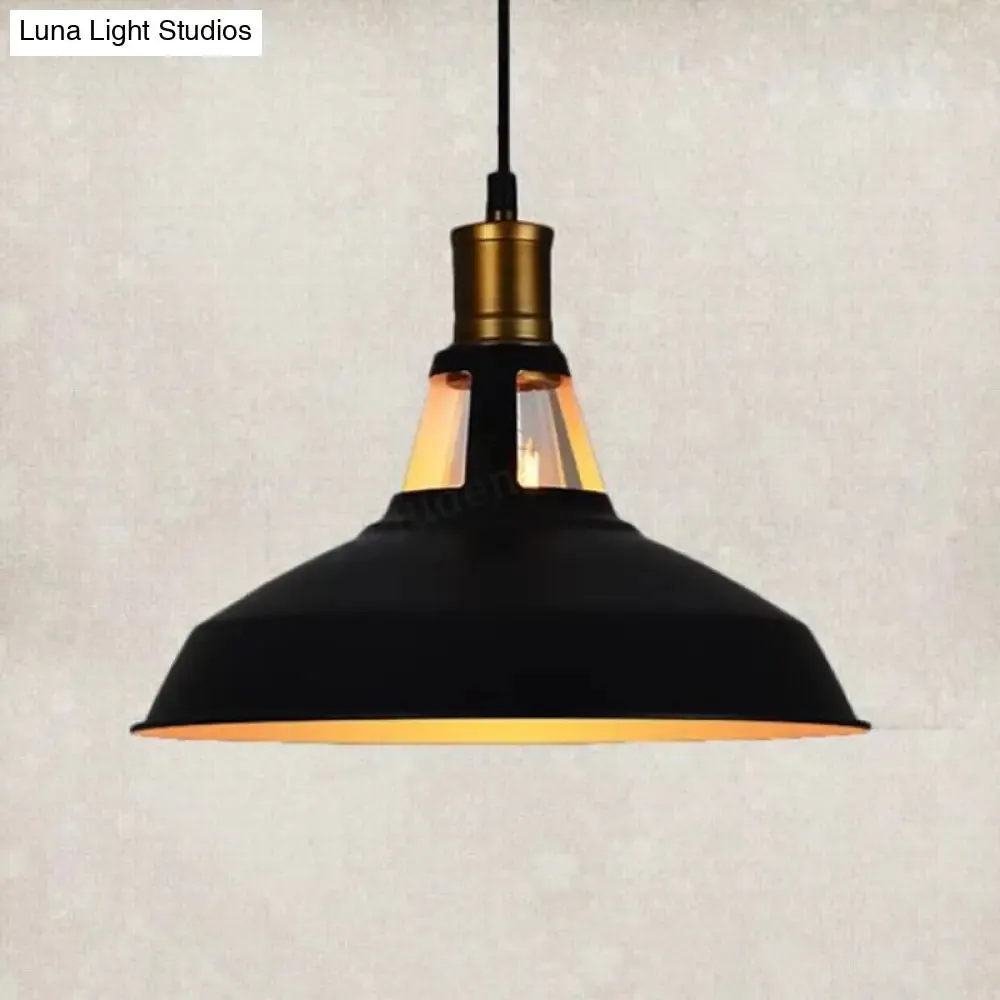 Retro Style Iron Pendant Ceiling Light - 1 Head Suspension Lighting for Bars