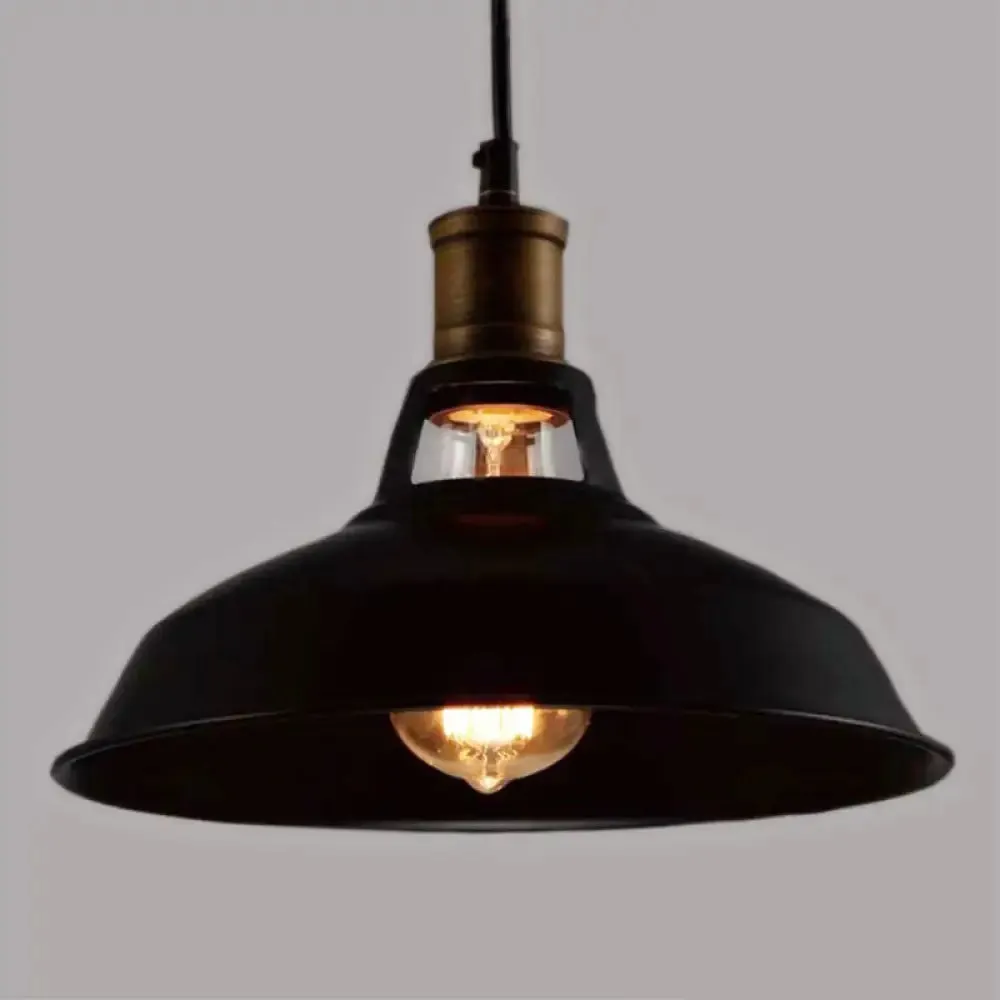 Retro Style Iron Pendant Ceiling Light - 1 Head Suspension Lighting for Bars