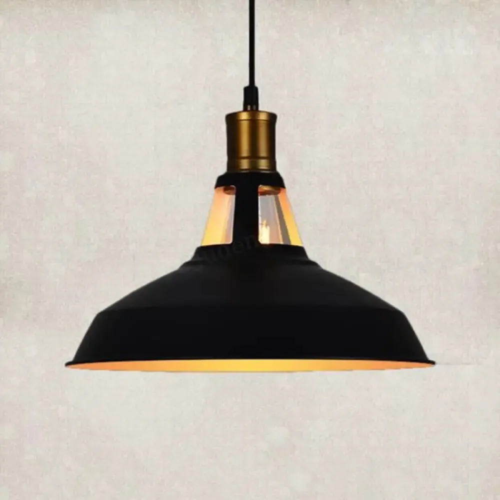 Retro Style Iron Pendant Ceiling Light - 1 Head Suspension Lighting for Bars