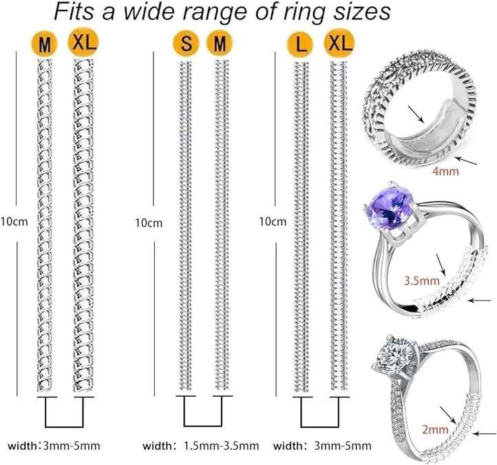 Ring Size Adjuster, Pack of 6 of various size