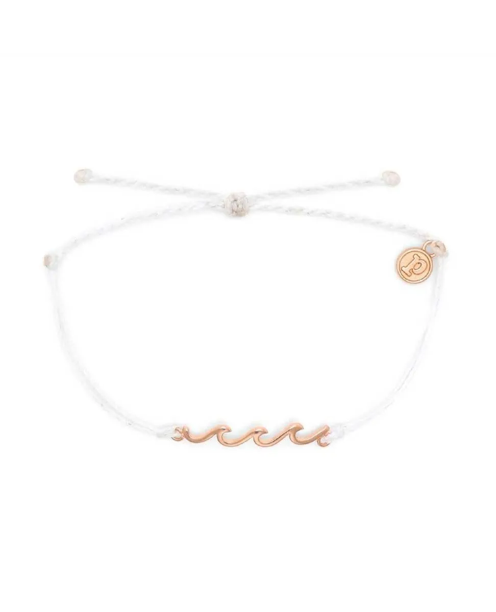 Rose Gold Delicate Wave Bracelet