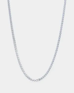 Saint Morta 4mm Franco Chain White Gold