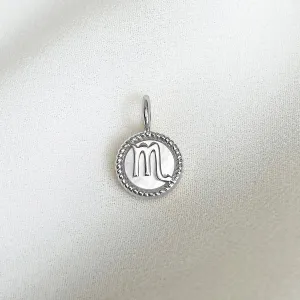 Scorpio Zodiac Mother of Pearl 925 Sterling Silver Pendant