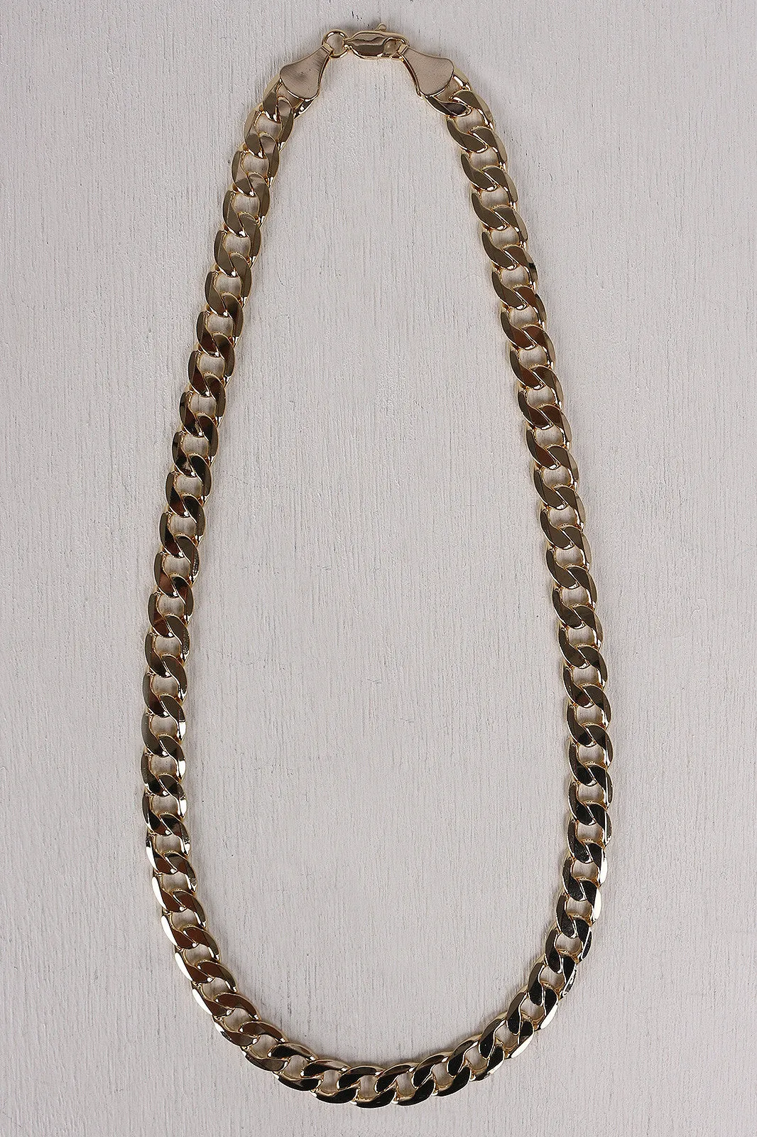 Simple Curb Link Chain Necklace