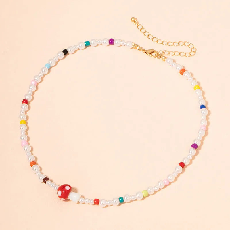 Simple Fashion Pearl Necklace Women