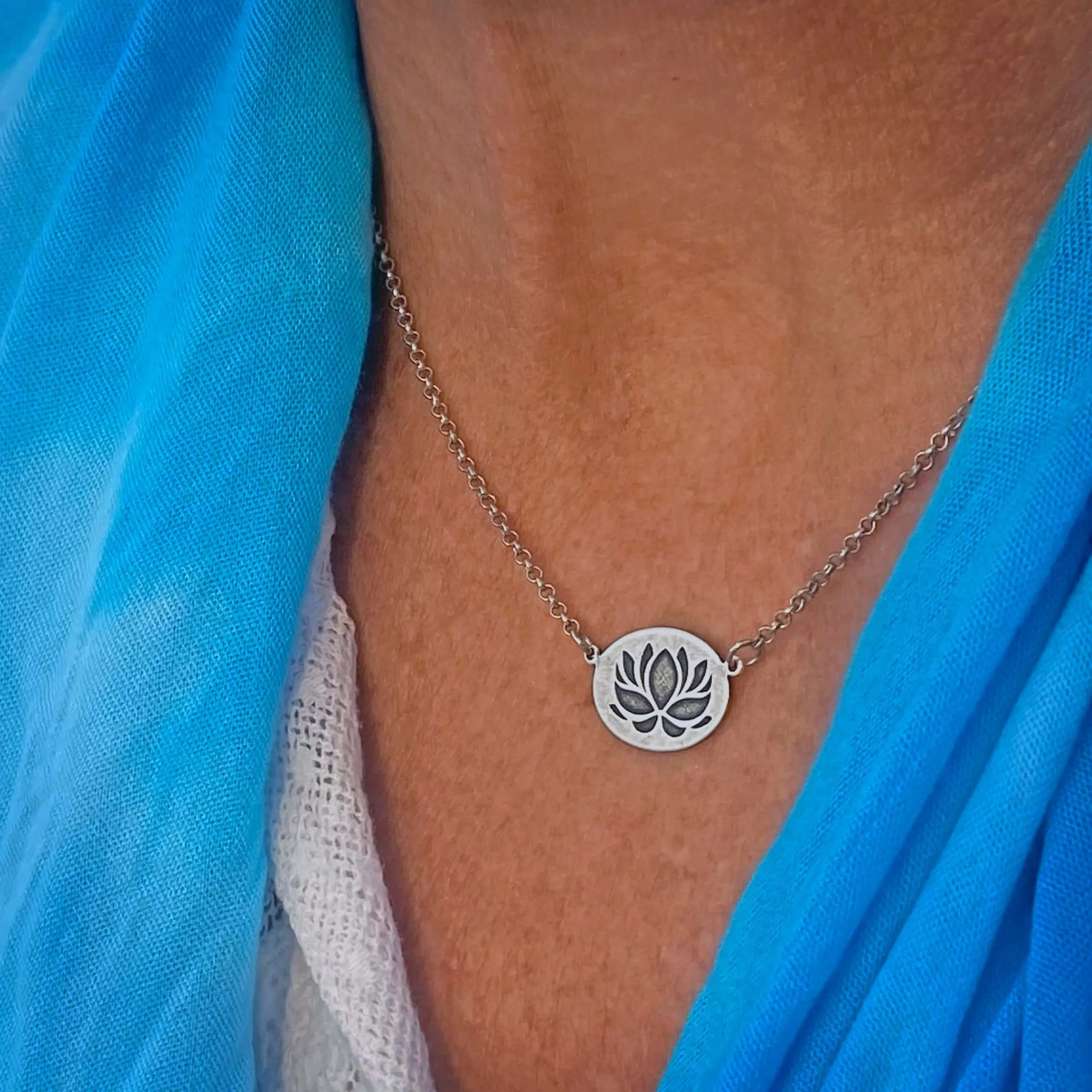 Simple Lotus Necklace