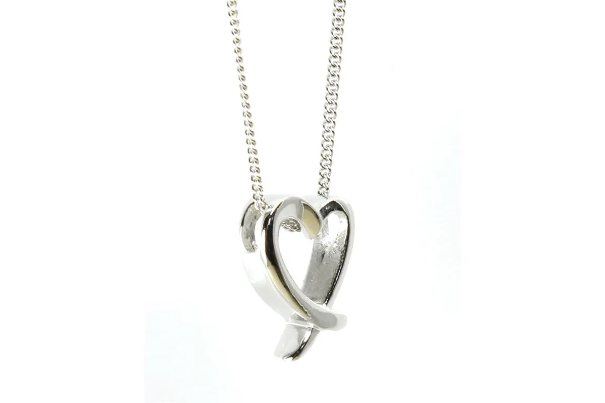 Simple Open Heart Pendant