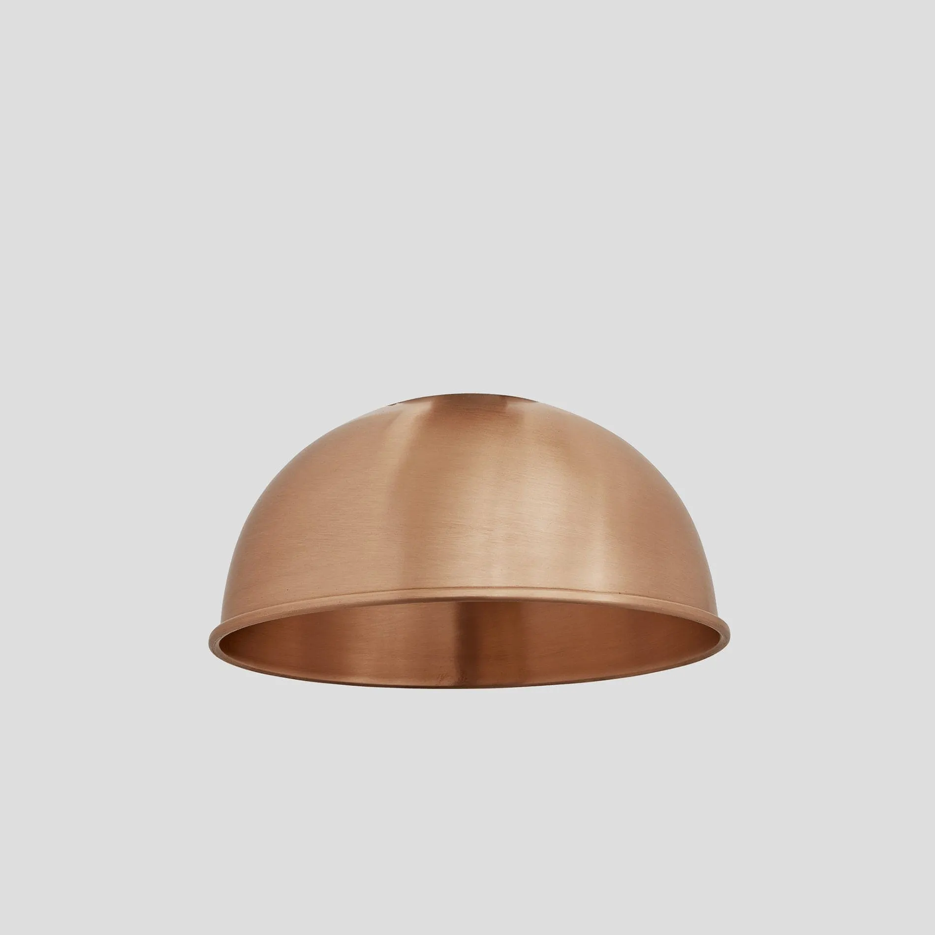 Sleek Cylinder Dome Pendant Light - 8 Inch - Copper