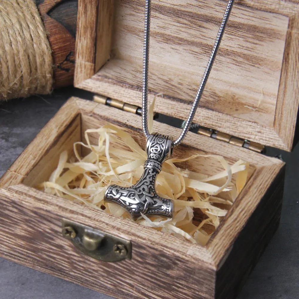 Small Thor's Hammer Viking Necklace