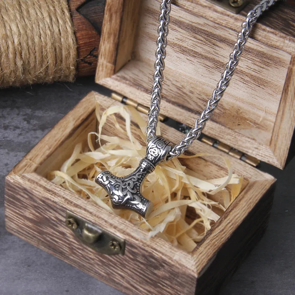 Small Thor's Hammer Viking Necklace