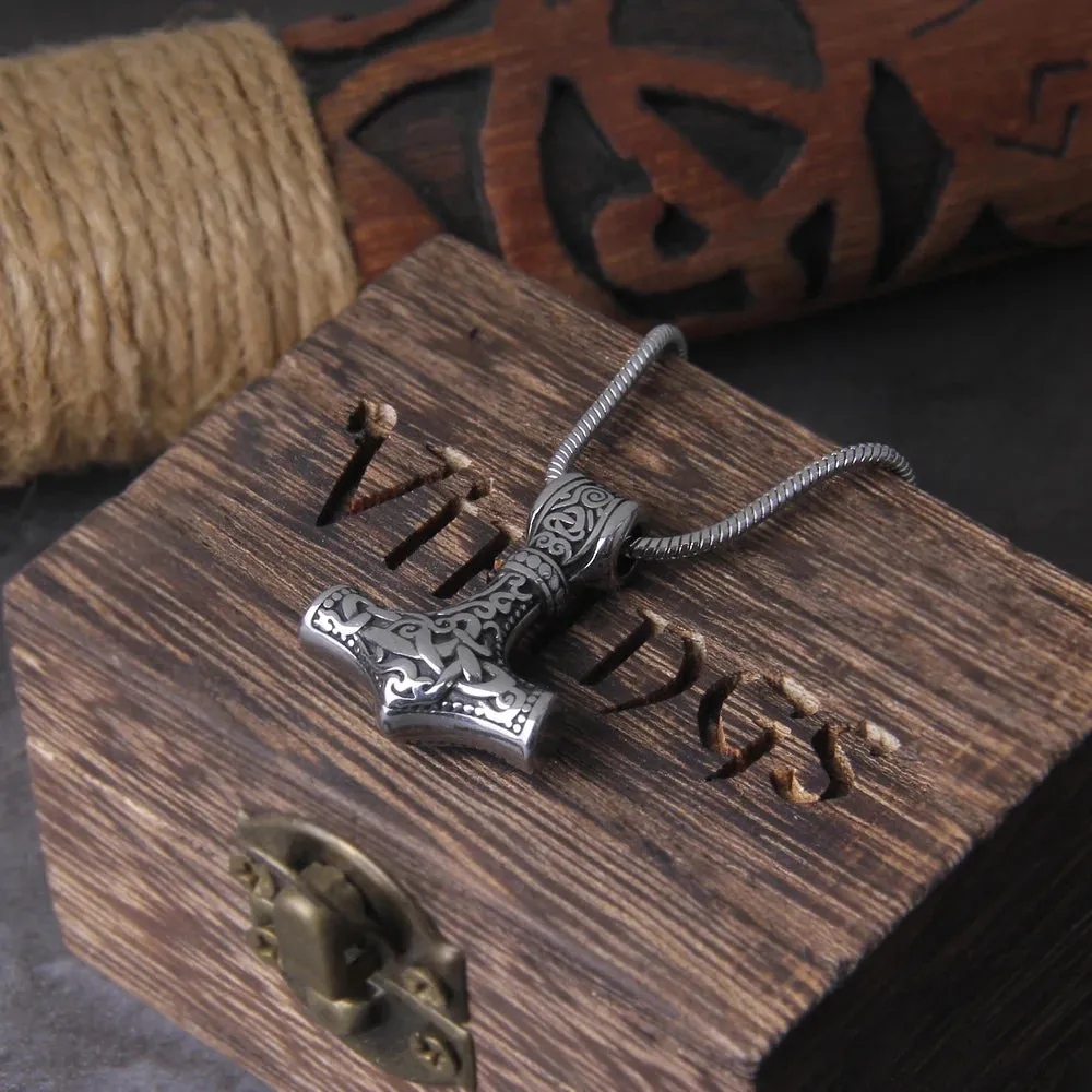 Small Thor's Hammer Viking Necklace