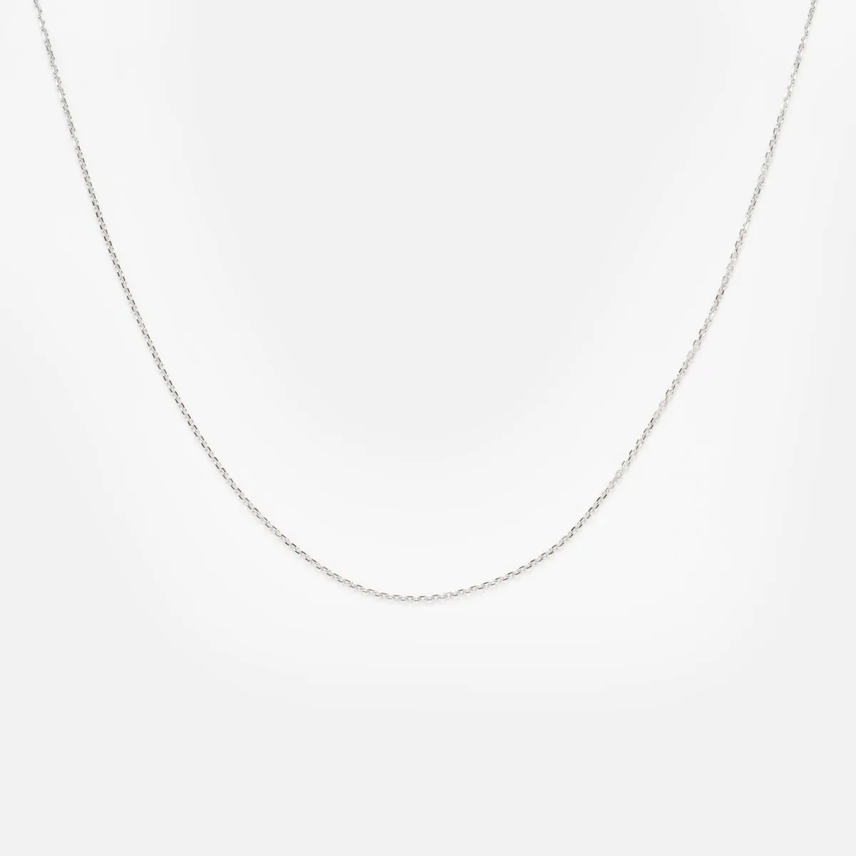 Solid Gold Simple Glimmer Gold Chain