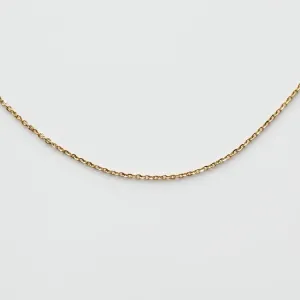 Solid Gold Simple Glimmer Gold Chain