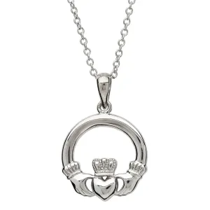 Sterling Silver Claddagh Necklace